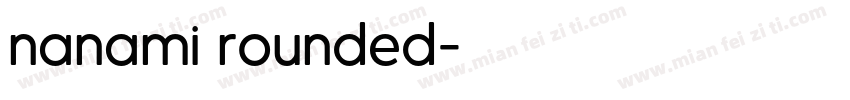nanami rounded字体转换